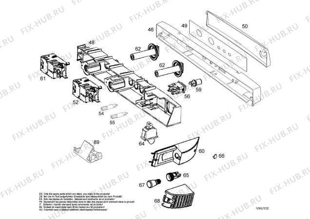 Взрыв-схема холодильника Electrolux ERB9044 - Схема узла Electrical equipment 268